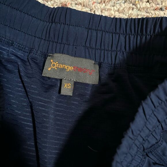 Orangetheory Fitness OTF Navy Blue Running Shorts Lined- Size XS - Picture 3 of 9